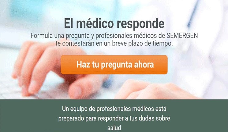 Página web de consultas médicas on line de SEMERGEN