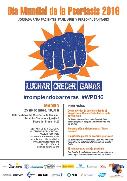 Jornada de Acción Psoriasis en Madrid por el Día Mundial de la Psoriasis