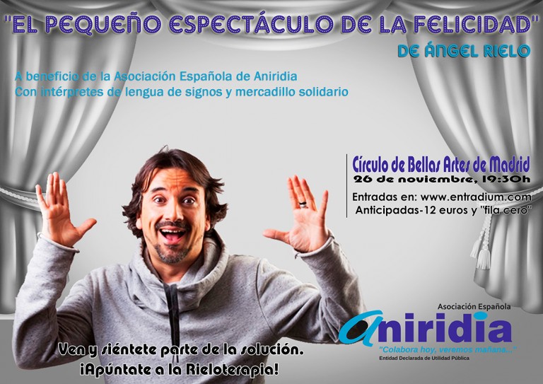 Espectáculo de Ángel Rielo a beneficio de la Asociación Española de Aniridia