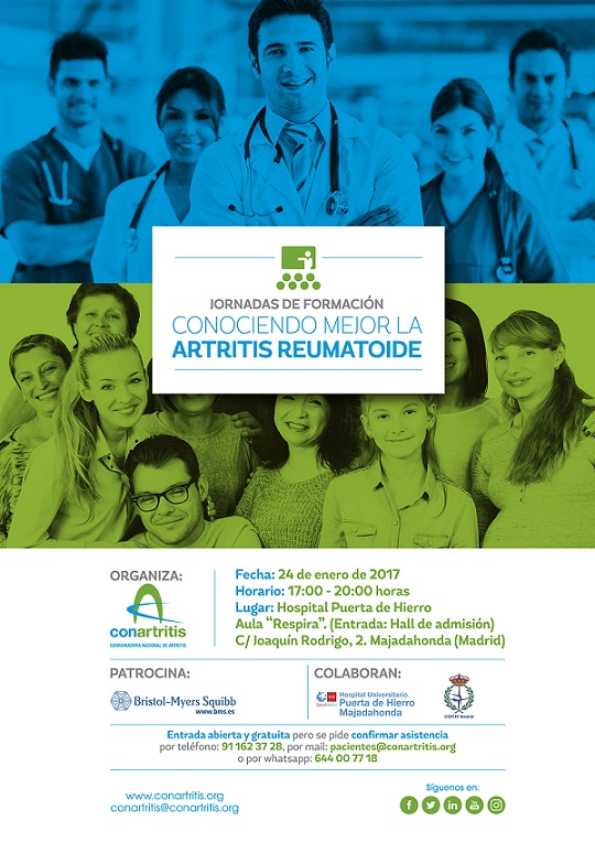Jornada formativa ‘Conociendo mejor la artritis reumatoide’ de ConArtritis