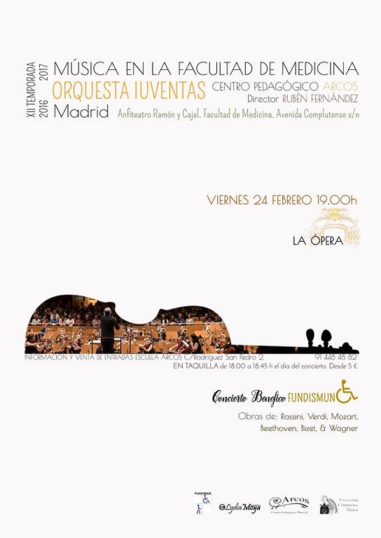Concierto Benéfico a favor de FUNDISMUN, este viernes en Madrid