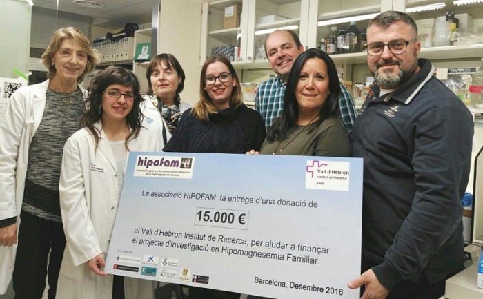 Donación de 30.000 euros de Hipofam para investigar la hipomagnesemia