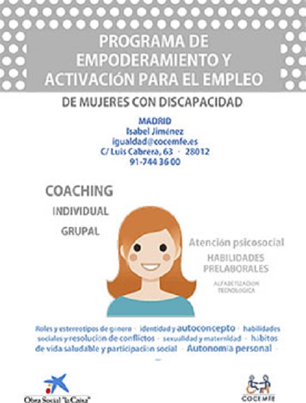Programa para la inserción sociolaboral de mujeres con discapacidad