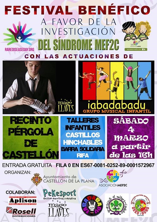 Festival Benéfico para la visibilización e investigación del síndrome MEF2C