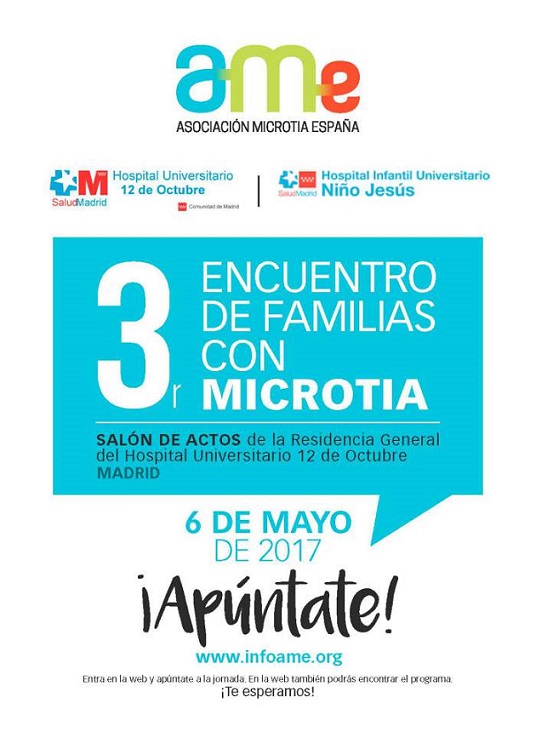 Abierta la inscripción en el ‘Tercer Encuentro de Familias con Microtia’