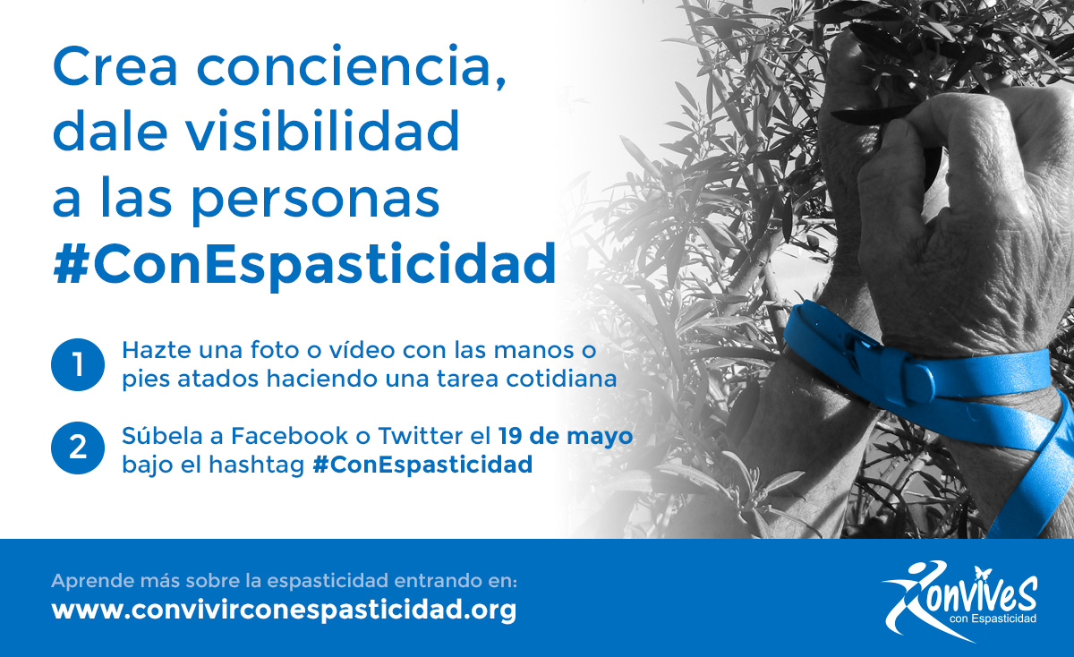 Campaña ‘#ConEspasticidad’ en redes sociales para visibilizar la espasticidad