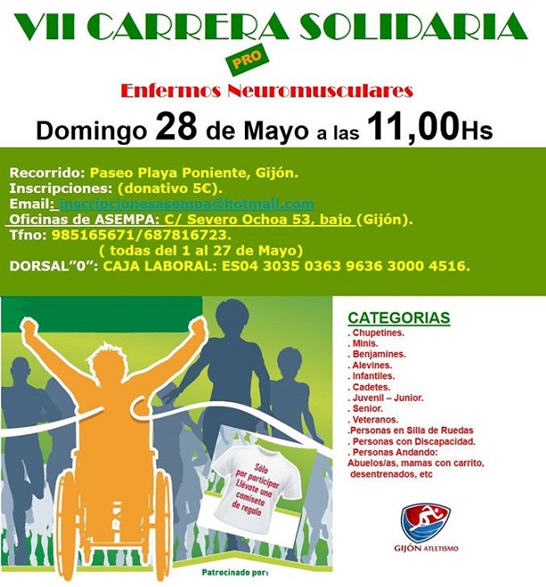 ‘VII Carrera Solidaria Pro Enfermos Neuromusculares’ de ASEMPA