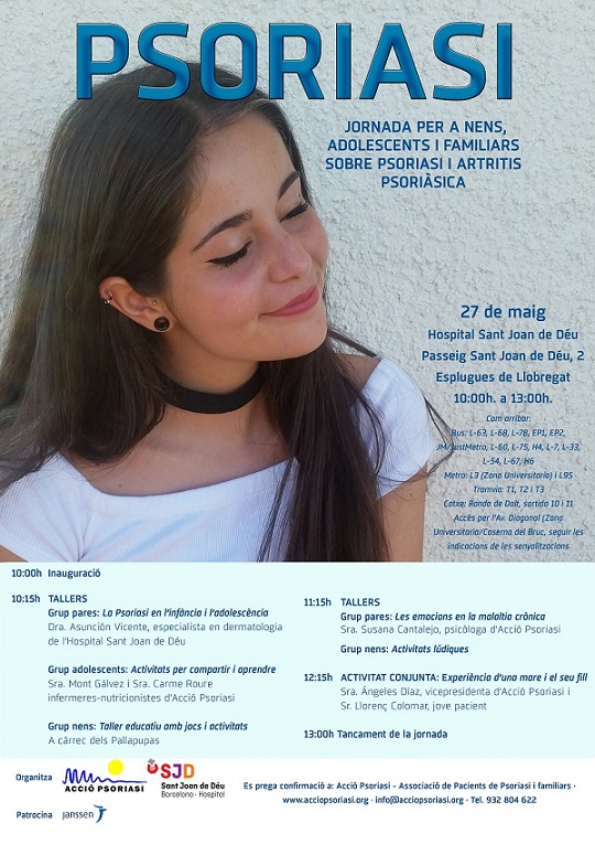 Jornada de Acción Psoriasis para niños, adolescentes y familiares en Barcelona