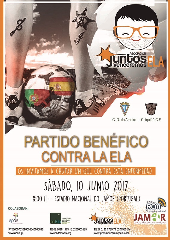 Partido benéfico de fútbol contra la ELA, mañana sábado en Oeiras (Portugal)