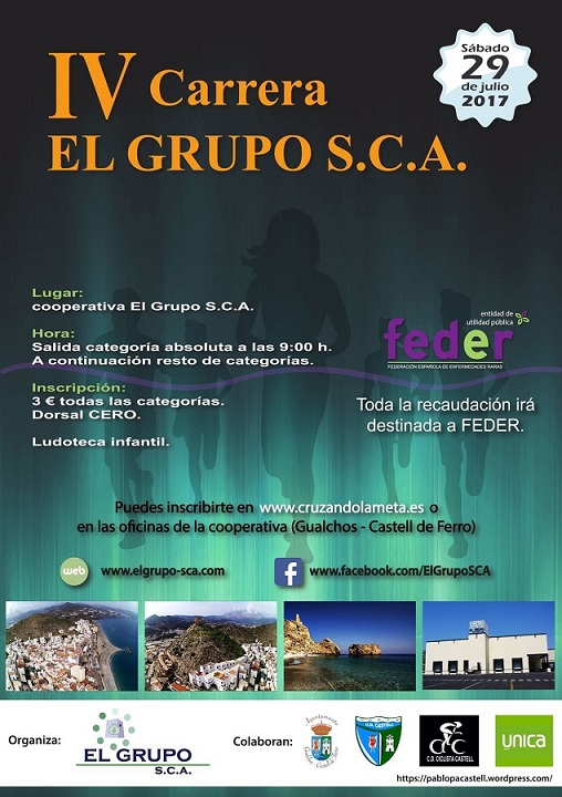‘IV Carrera El Grupo S.C.A.’ en Castell de Ferro a beneficio de FEDER