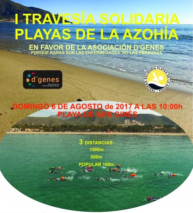 ‘I Travesía Solidaria Playas de La Azohía’ a beneficio de D’genes