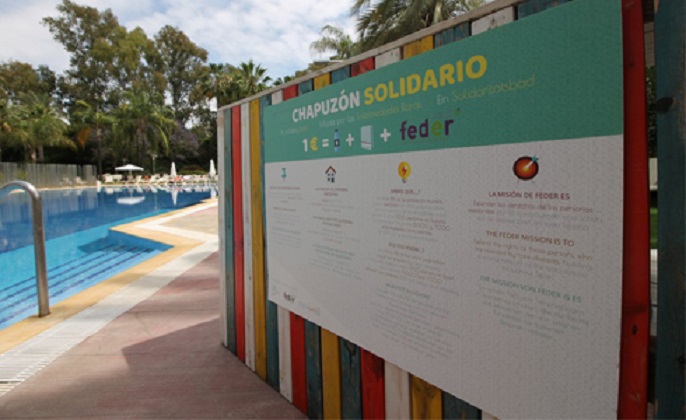 ‘Un baño de solidaridad’ del Hotel Silken Al-Andalus a beneficio de FEDER