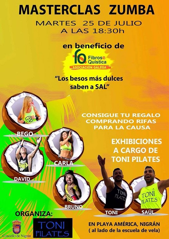 Semana de zumba solidario a beneficio de la Asociación Gallega de FQ
