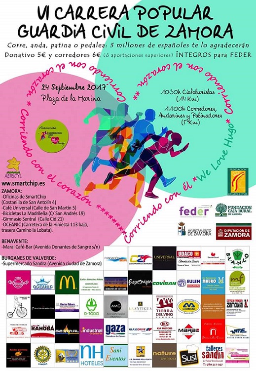 VI Carrera Popular ‘Guardia Civil de Zamora’ a beneficio de FEDER