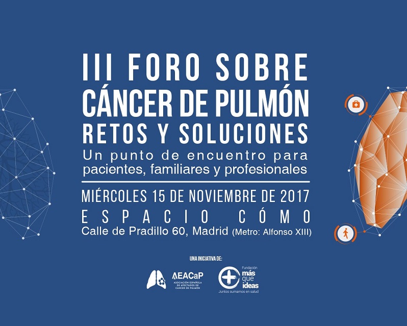 ‘III Foro sobre Cáncer de Pulmón: retos y soluciones’ de la AEACap y la FMQI