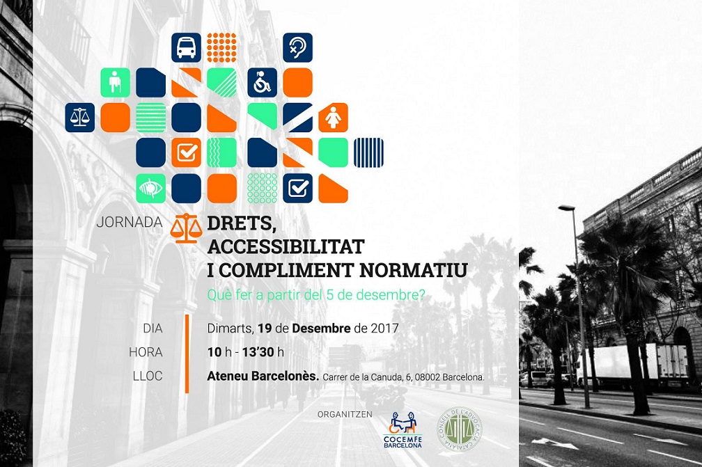 Jornada ‘Derechos, accesibilidad y cumplimiento normativo’ en Barcelona