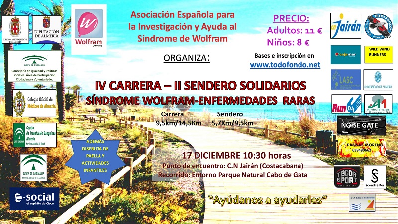 Carrera y marcha solidarias para la investigación del síndrome de Wolfram