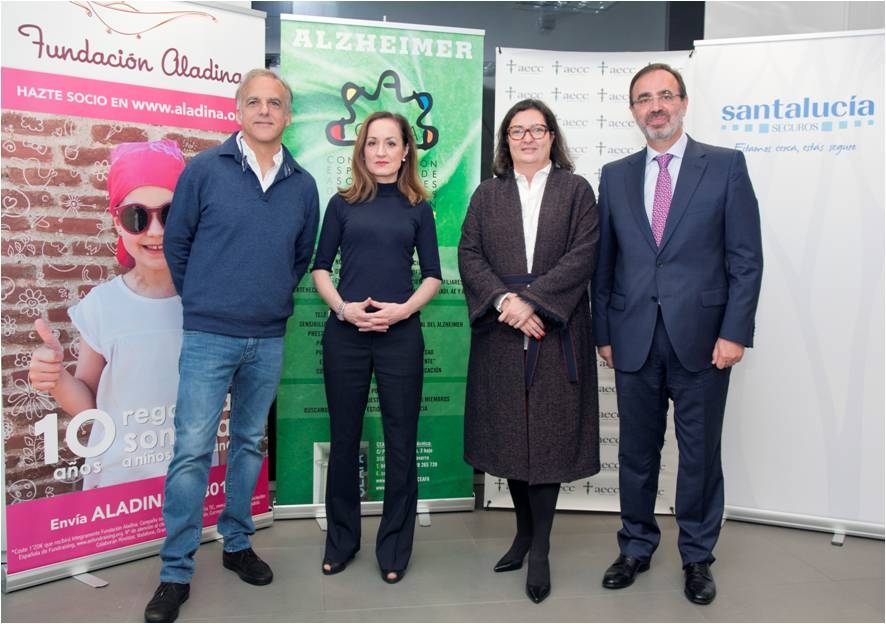 Seguros Santalucía colaborará con CEAFA, la AECC y Fundación Aladina