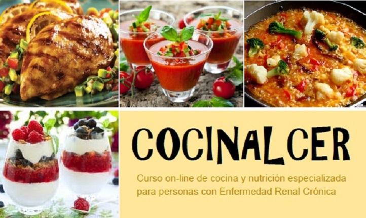 Curso on line de cocina y nutrición para pacientes con ERC de ALCER Málaga