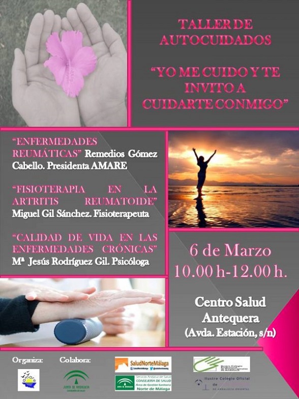 Inscríbete en el taller de autocuidados de AMARE, el martes en Antequera