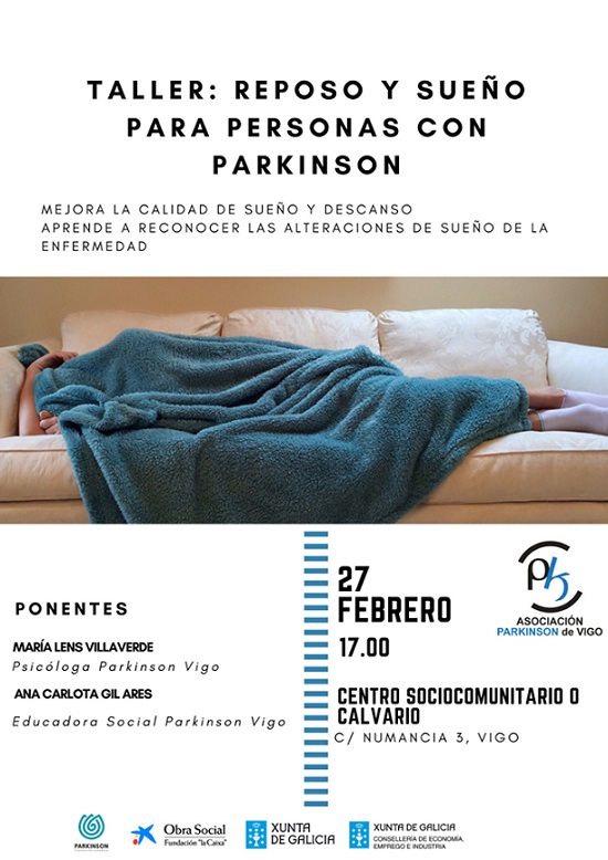 Taller ‘Reposo y Sueño para Personas con Parkinson’, el martes en Vigo
