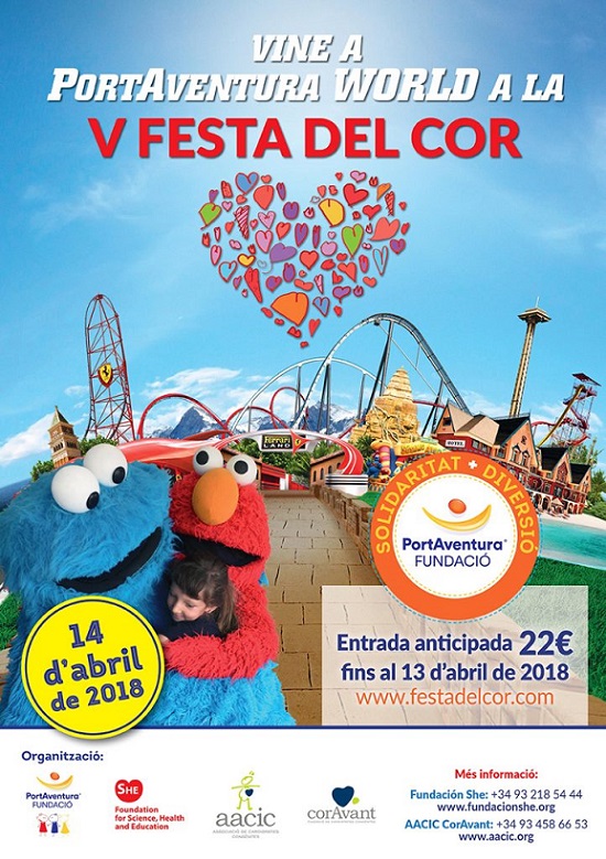 V Fiesta del Corazón de AACIC y CorAvant en PortAventura World