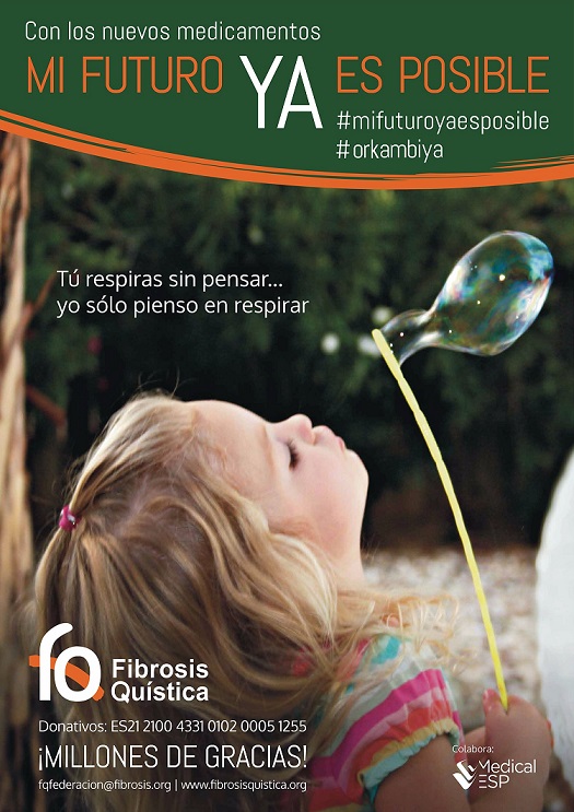 ‘Mi futuro YA es posible’, este miércoles en el Día Nacional de la Fibrosis Quística