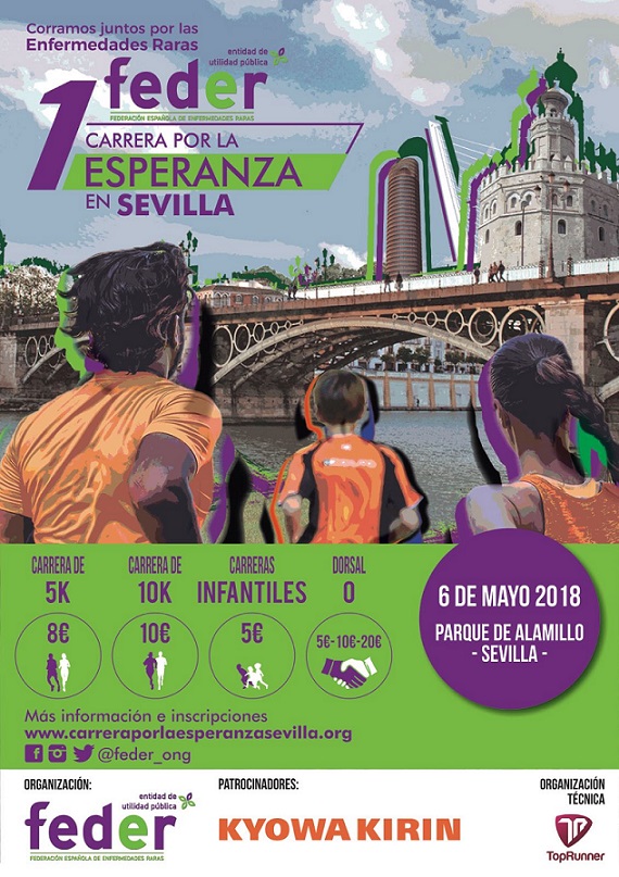 Abierta la inscripción en la ‘I Carrera por la Esperanza en Sevilla’ de FEDER
