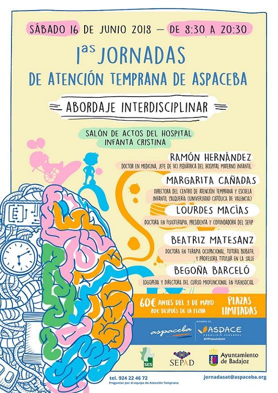 Abierta la inscripción en las ‘I Jornadas de Atención Temprana’ de ASPACEBA