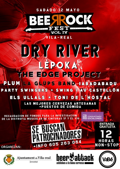 Festival de rock y cerveza para investigar la distrofia muscular de cinturas y el VIH