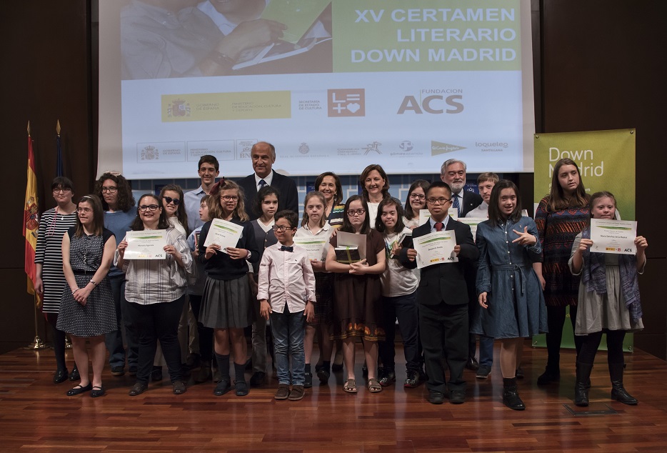 Acto de entrega de los premios del XV Certamen Literario de Down Madrid