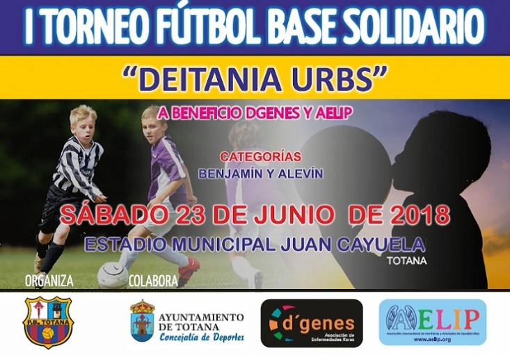 Torneo de Fútbol Solidario en Totana a beneficio de D’genes y AELIP