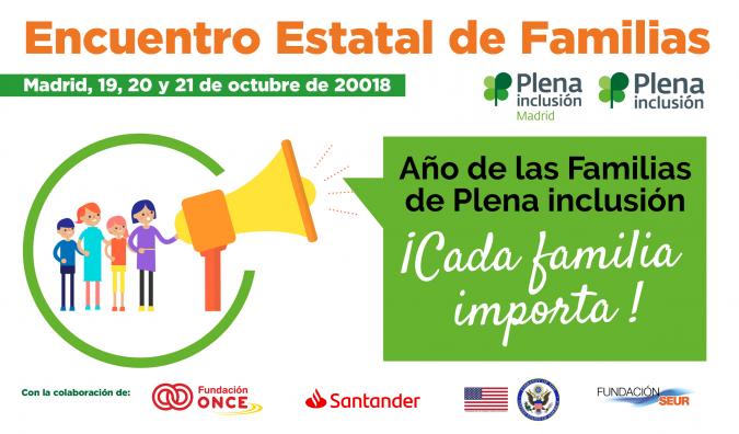 Inscríbete en el ‘Encuentro Estatal de Familias 2018’ de Plena Inclusión