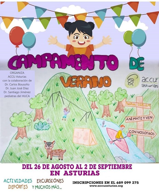 Campamento de verano en Asturias para menores con EII de toda España