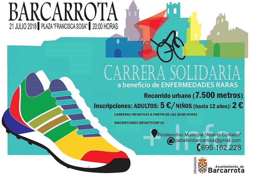 Carrera nocturna solidaria a beneficio de FEDER, el sábado en Barcarrota
