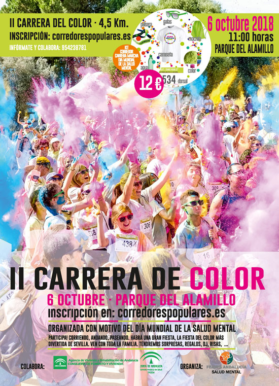 Abierta la inscripción en la II Carrera de Color de FEAFES Andalucía