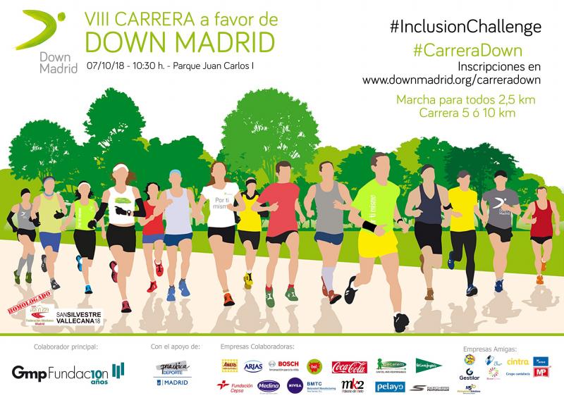 Participa en la ‘VIII Carrera Down Madrid’, el 7 de octubre en Madrid