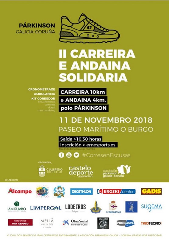 ‘II Carrera y Andaina Solidaria’ de Asociación Parkinson Galicia-Coruña