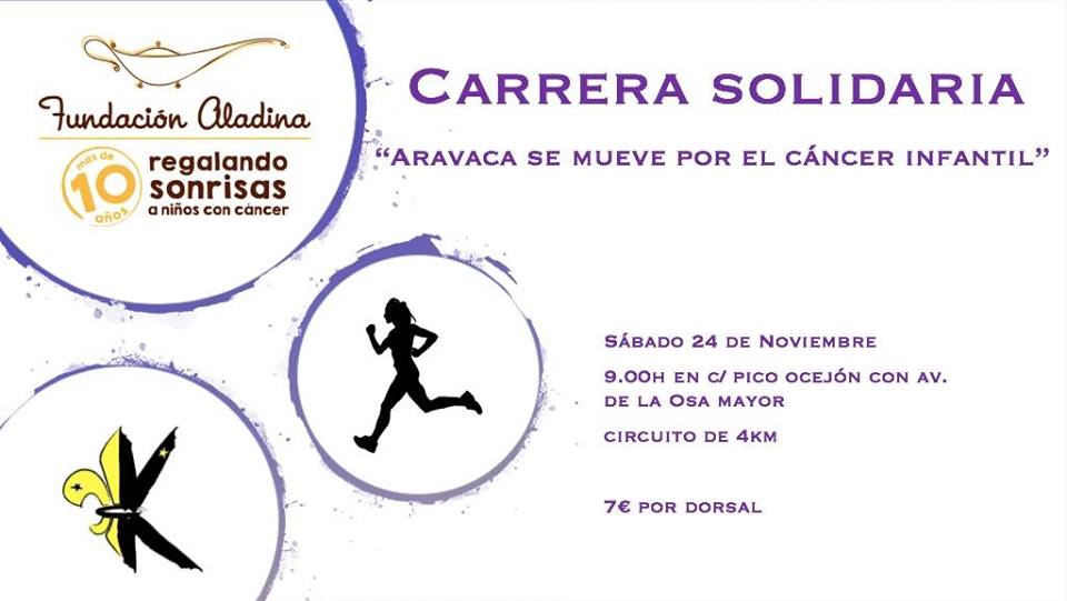 Carrera ‘Aravaca se mueve por el cáncer infantil’ a beneficio de Fundación Aladina