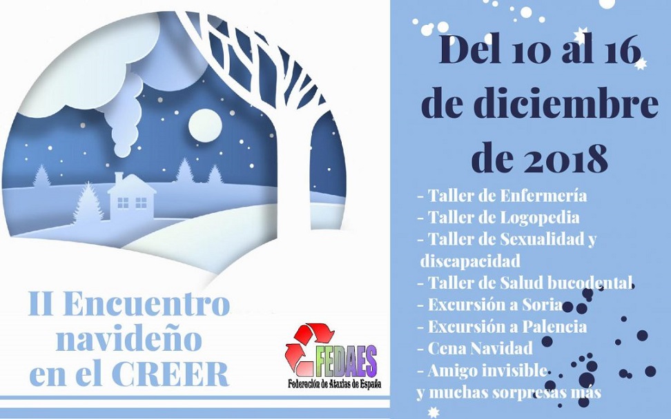 II Encuentro Navideño de la Federación de Ataxias de España en el CREER