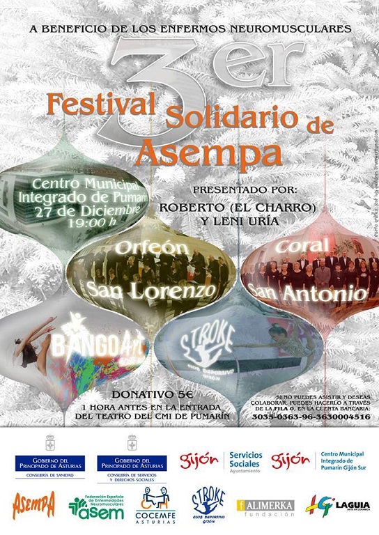 III Festival Solidario de ASEMPA, este jueves en Gijón