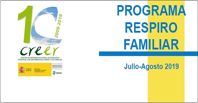 Abierta la convocatoria para el Programa de Respiro Familiar 2019 en el CREER