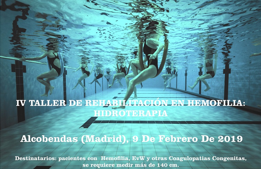 Taller de hidroterapia de Ashemadrid para pacientes con hemofilia