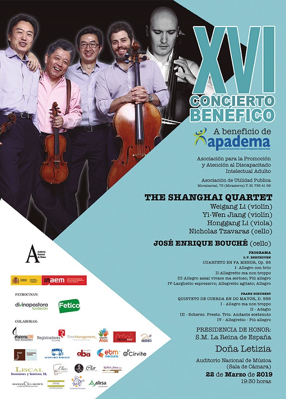 XVI concierto benéfico a favor de APADEMA, este viernes en Madrid