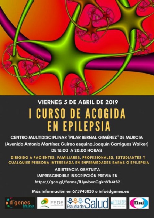 D’genes organiza su ‘I Curso de Acogida en Epilepsia’, este viernes en Murcia