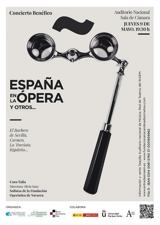 Concierto ‘España en la Ópera’ a favor de Fundación Ana Carolina Díez Mahou