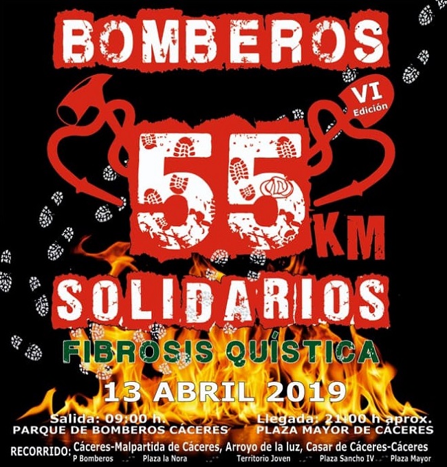 Marcha ‘55 kilómetros solidarios’ a favor de la Asociación Extremeña de FQ