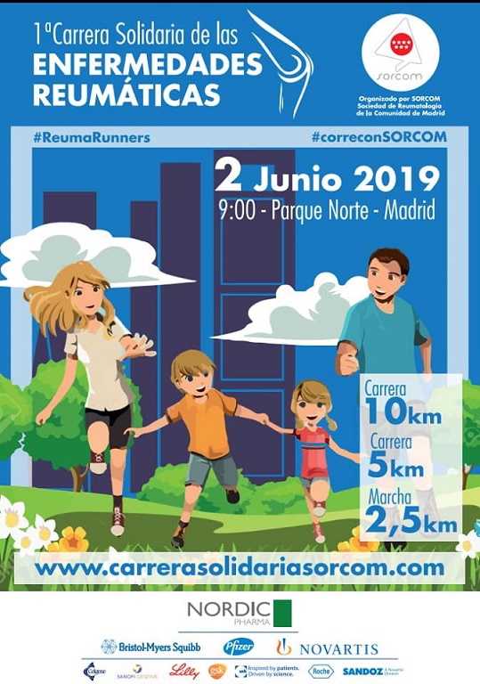 I Carrera Solidaria con las Enfermedades Reumáticas, el 2 de junio en Madrid