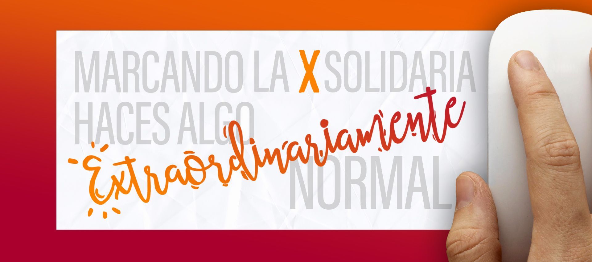 Aumentar la ‘X solidaria’ del 0,7% al 1%