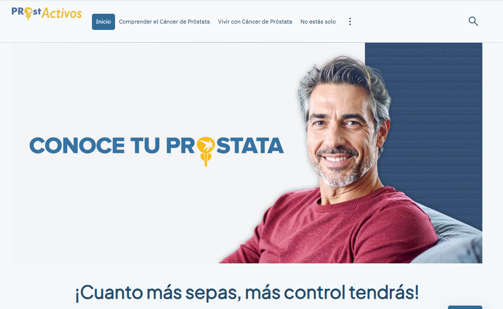 Nace ProstActivos, una plataforma digital para informar, acompañar y empoderar a los pacientes con cáncer de próstata